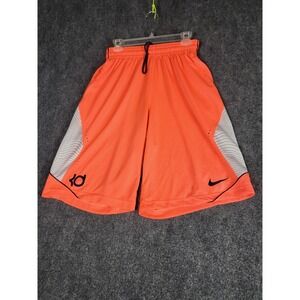 Nike‎ KD Basketball Shorts Dri-FIT Athletic Training Orange Gray Mens Sz M Gym